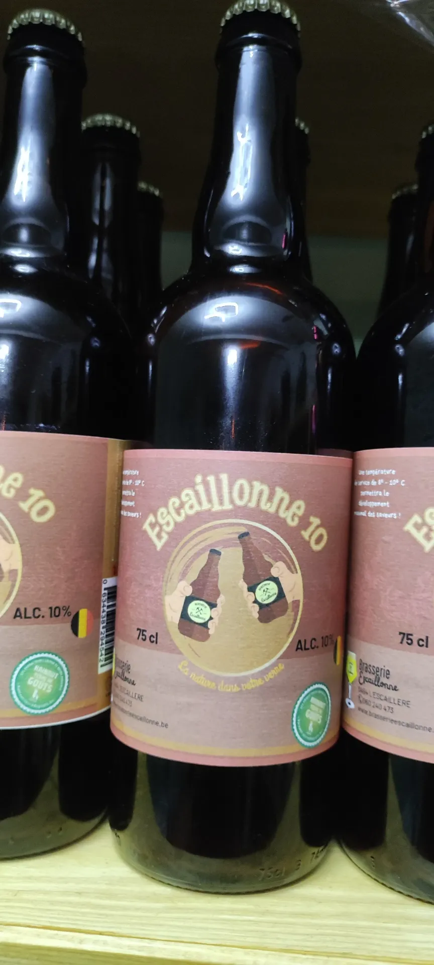 Escaillonne 10° 75 cl et vidange