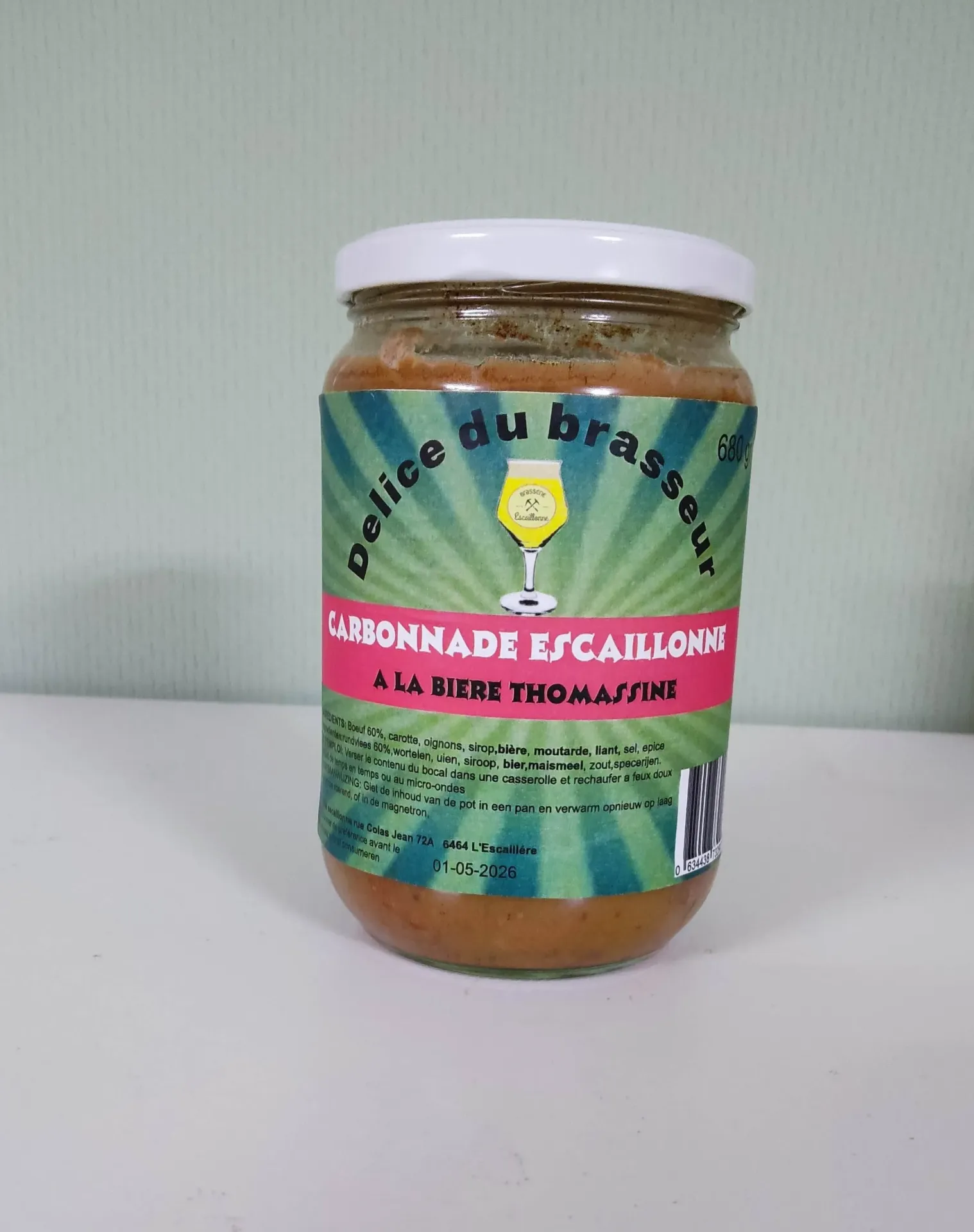 Carbonnade à bière escaillonne 680 gr